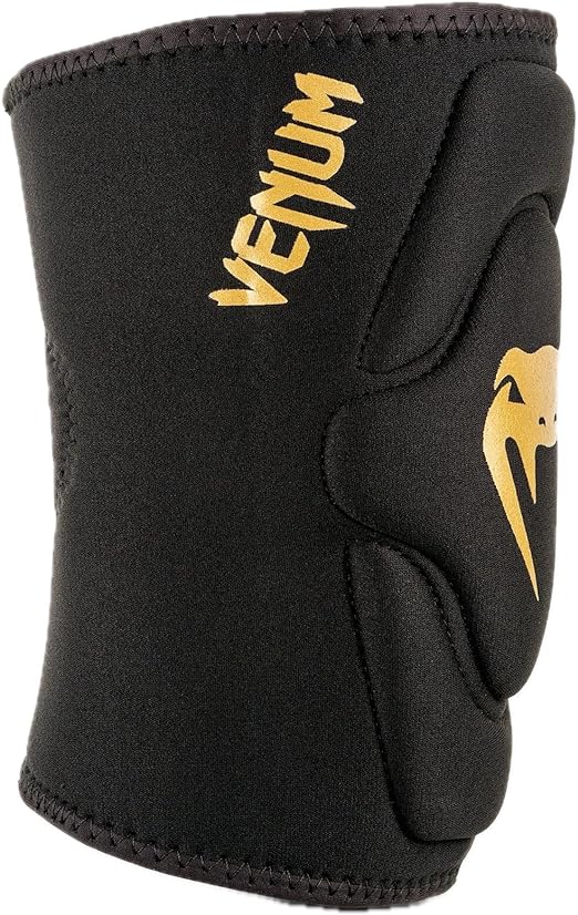 Venum Kontact Gel Knee Pad - black/gold, VENUM-0178-126
