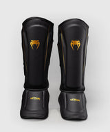 Venum Streamline Shin Guards - Black/Gold, VENUM-06305-126