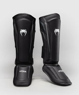 Venum Streamline Shin Guards - Black/White, VENUM-06305-108