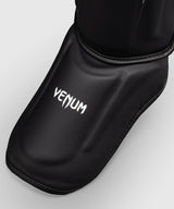 Venum Streamline Shin Guards - Black/White, VENUM-06305-108