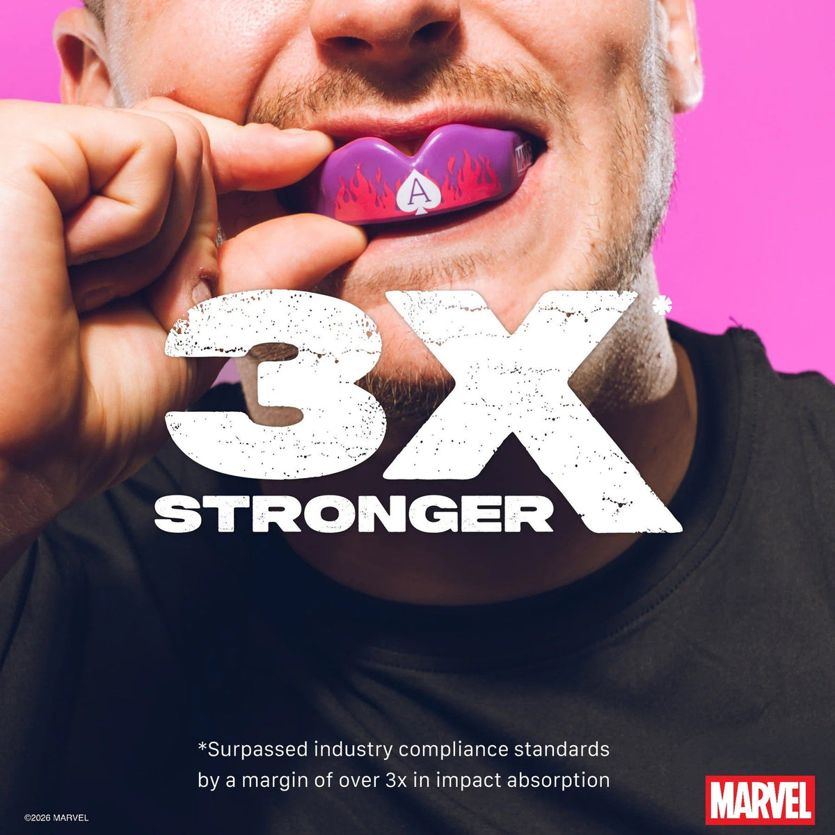 SAFEJAWZ Marvel X-Men Gambit Mouthguard – Pink, SJGambitA