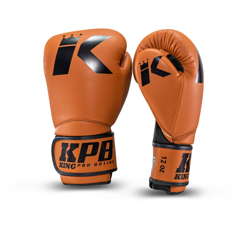 King Pro Boxing Boxing Gloves Pellis - brown, KPB/BGK-3