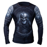 Long Sleeve Rash Guard Fighter - Knight, RSG-KNG-LS-01