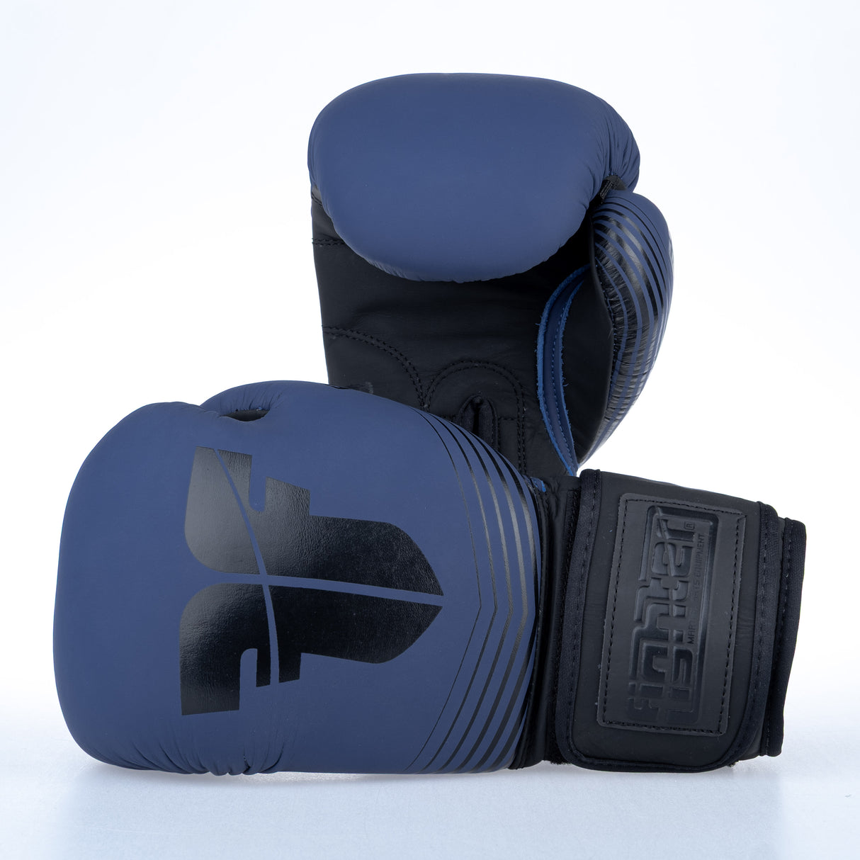 Fighter Boxhandschuhe SPLIT Stripes - blau/schwarz