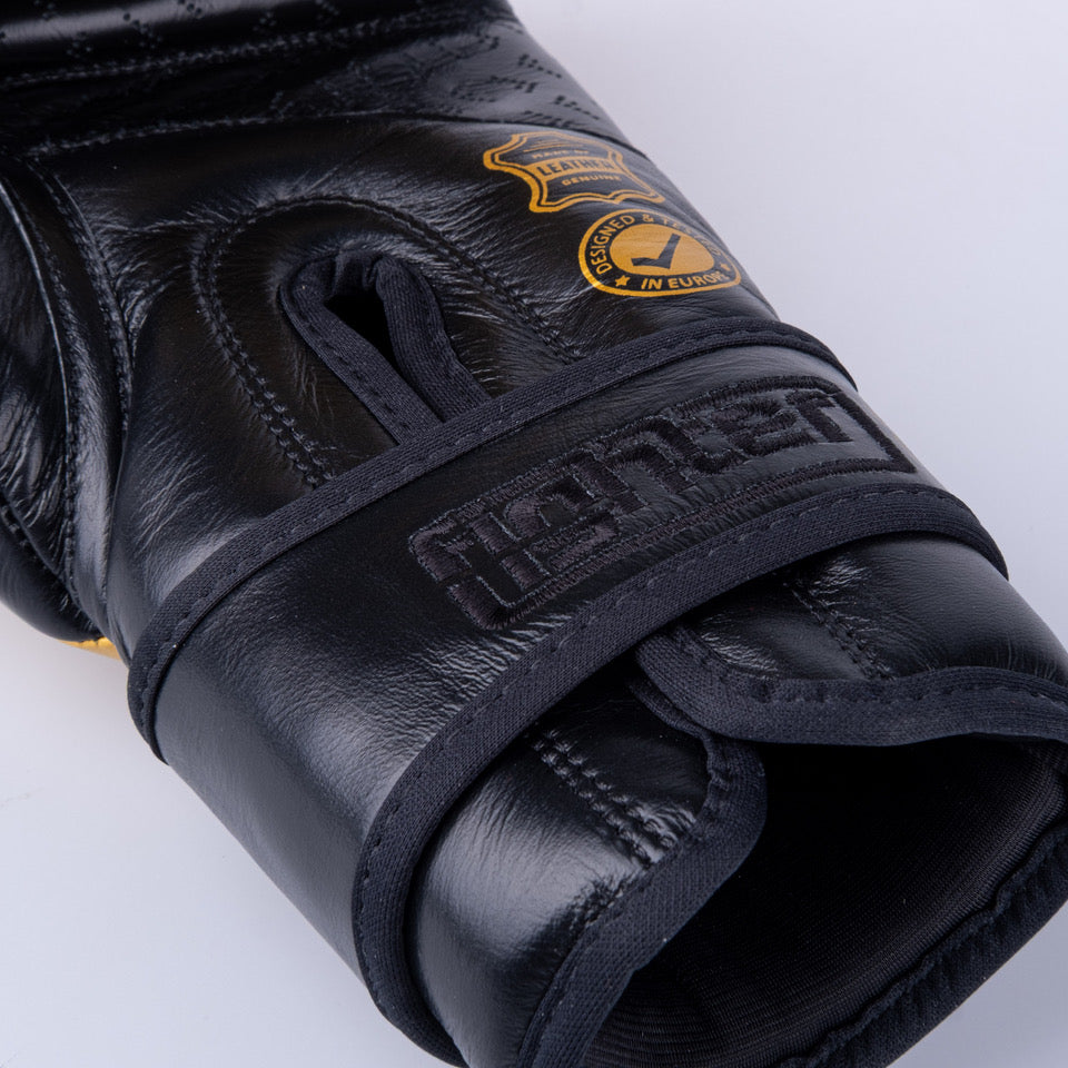 Fighter Pro Boxing Gloves – gold/black, FBG-PRO-005