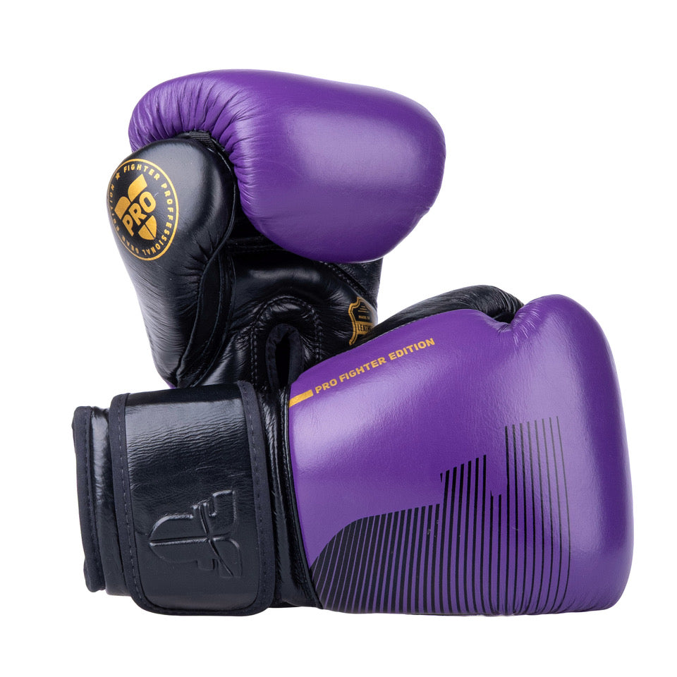 Fighter Pro Boxhandschuhe – lila/schwarz, FBG-PRO-006