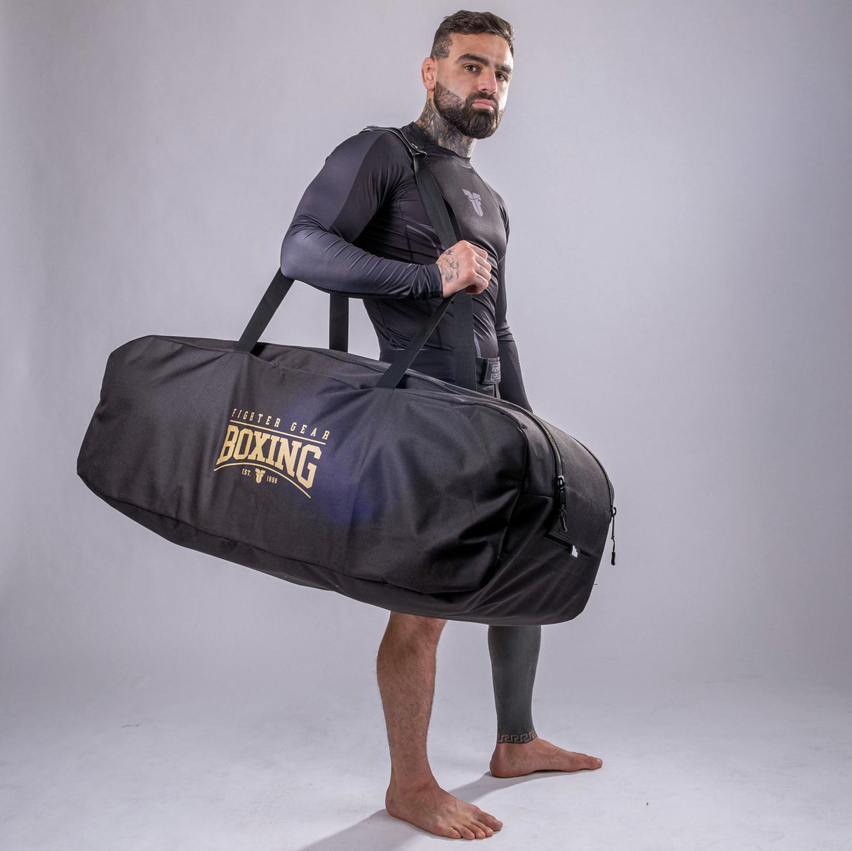 Fighter Sports Bag Boxing - black/gold, FBXBG-02