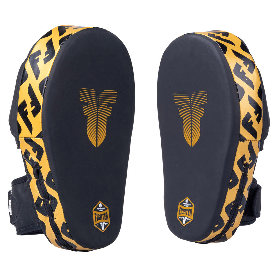 Fighter Focus Mitts – black/gold, FFMS-002-12F