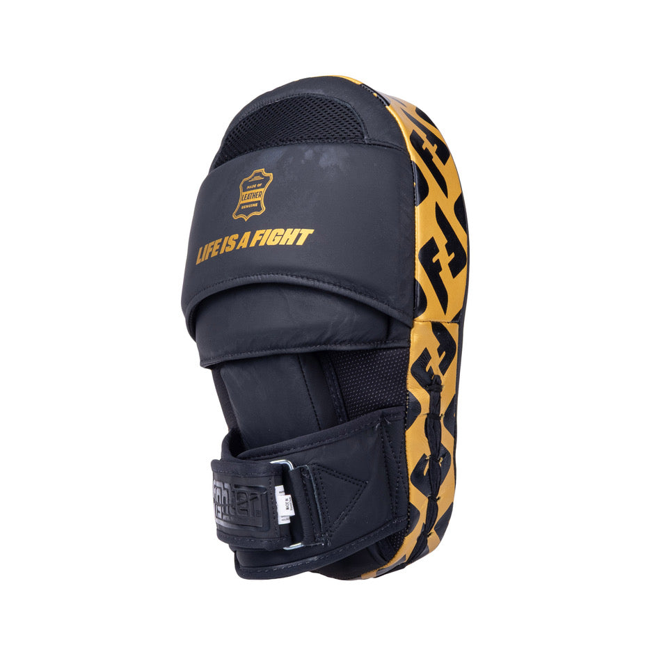 Fighter Focus Mitts – black/gold, FFMS-002-12F