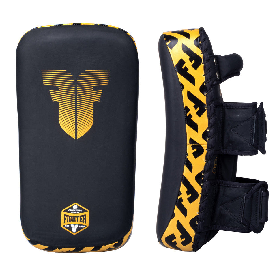 Fighter Thai-Handschuhe – schwarz/gold, FTP-001-12F – Fighters Europe