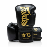 Fairtex Boxing Gloves Booster Series - Black/Gold, FXB BG V2