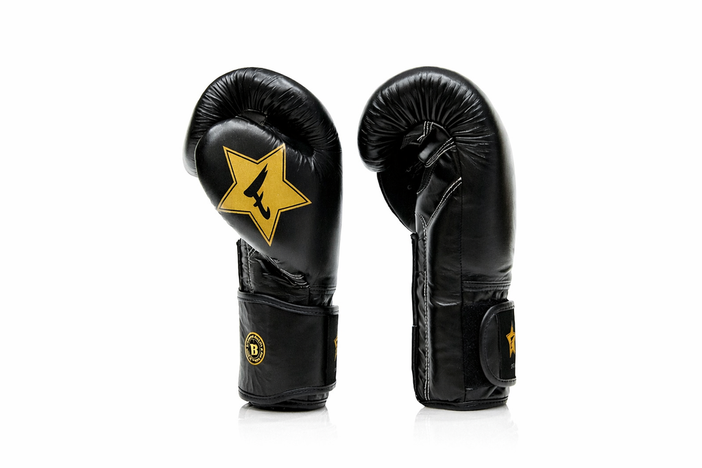 Fairtex Boxing Gloves Booster Series - Black/Gold, FXB BG V2
