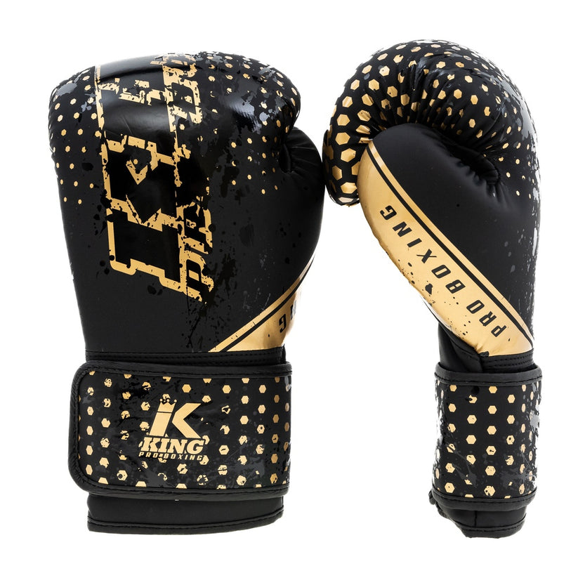 Guantes de boxeo King Pro Boxing Hexagon 2 - Negro, KPB/BG Hexagon 2