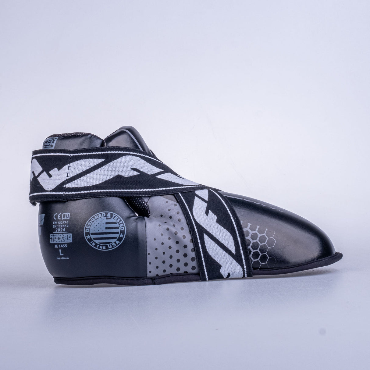 Fighter Foot Protectors - gray/black, JE1455-HXGR-0209