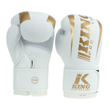 King Pro Boxing Revo 9 Boxhandschuhe – Weiß/Gold
