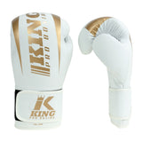 King Pro Boxing Revo 9 Boxhandschuhe – Weiß/Gold