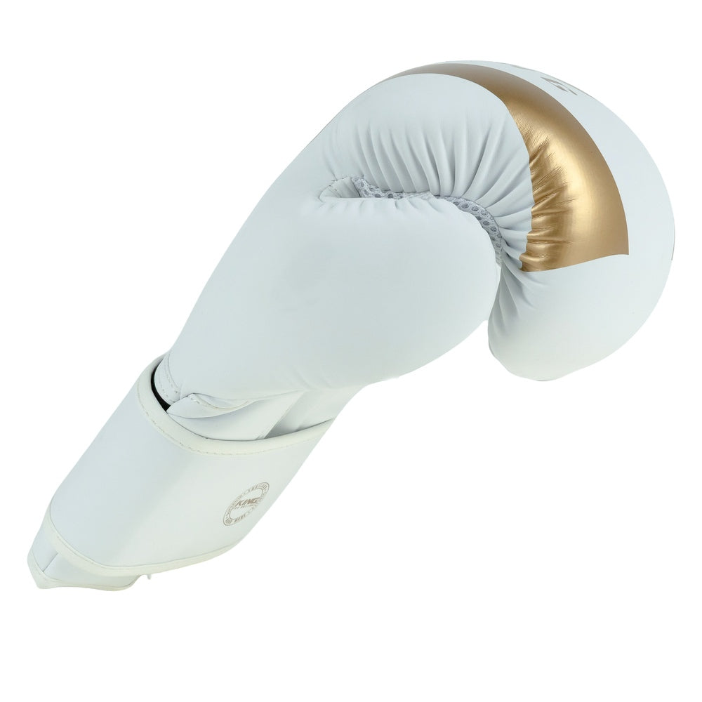 King Pro Boxing Revo 9 Boxhandschuhe – Weiß/Gold