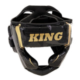King Pro Boxing Shogun head guard – black/gold, KPB/HG SHOGUN 2