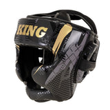 King Pro Boxing Shogun head guard – black/gold, KPB/HG SHOGUN 2