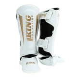 Espinilleras King Pro Boxing REVO 9 – Blanco/Dorado, KPB/SG REVO 9
