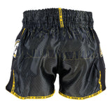 King Muay Thai Shorts – Black/Gold, KP08