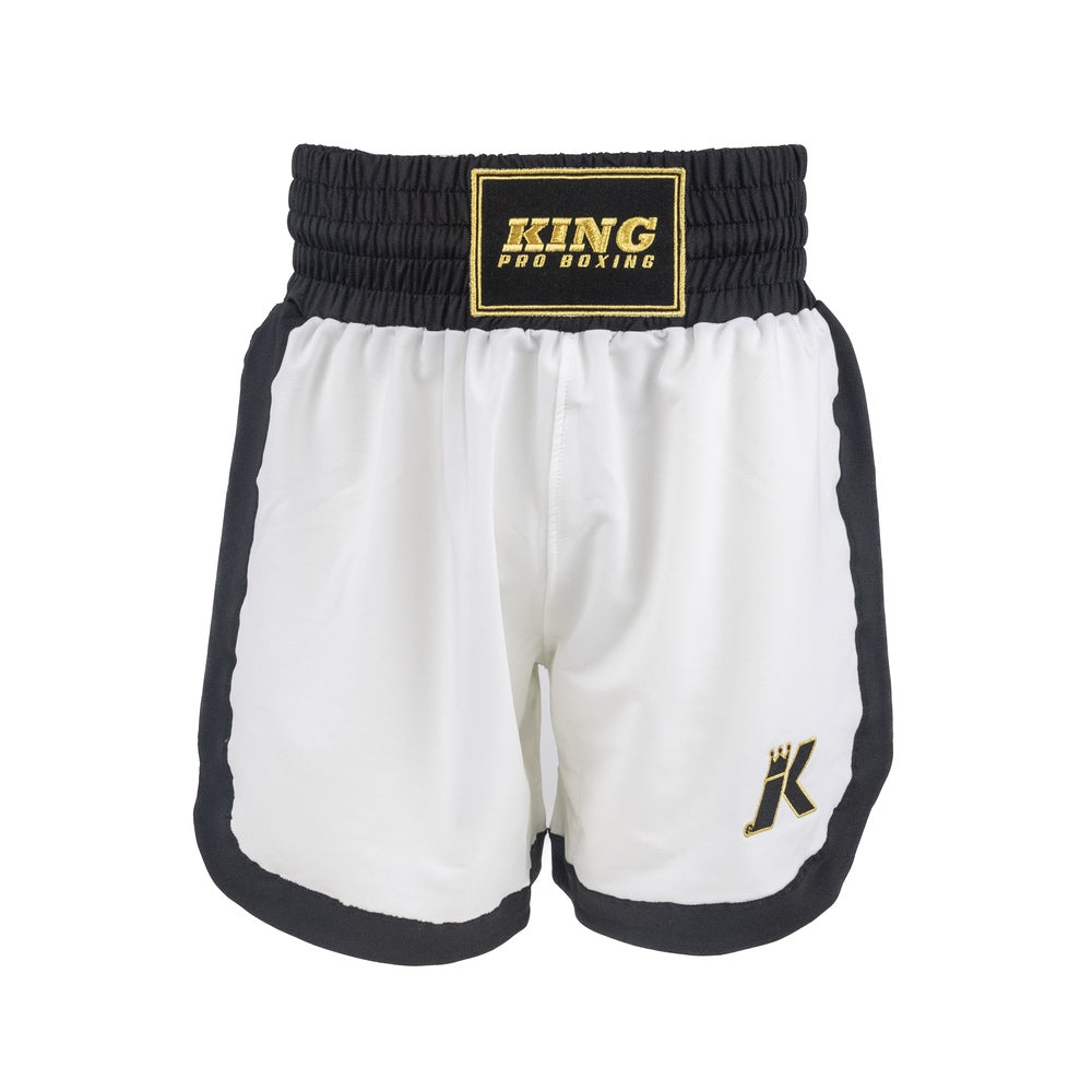 King Apex Pro 2 Boxing Shorts – White/Black