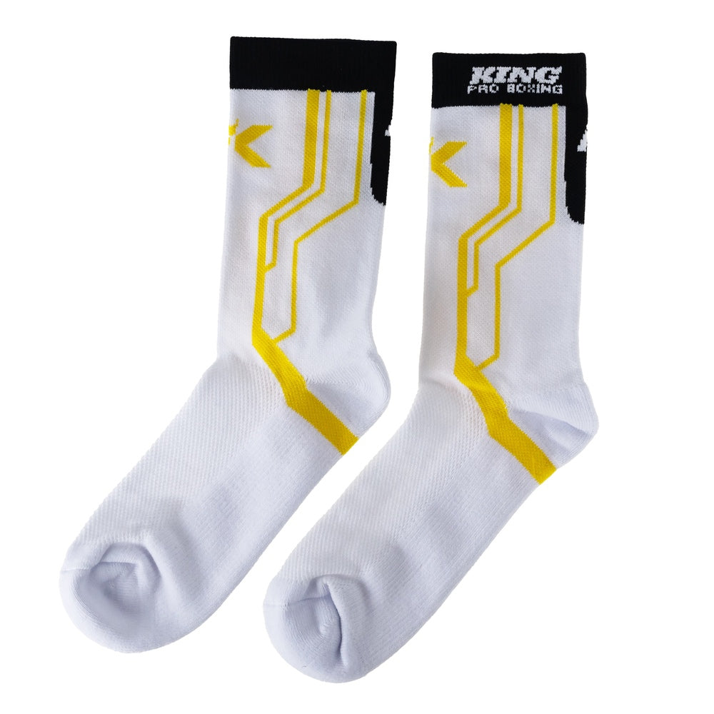 King Apex Socks for 2 – White/Gold