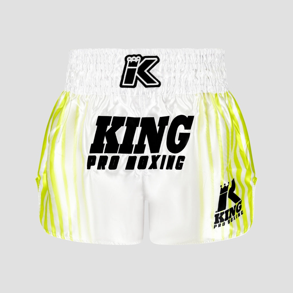 King Pro Boxing Bloodline 2 Shorts – Weiß/Neon