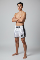 King Bangkok 3 Boxing Shorts – White