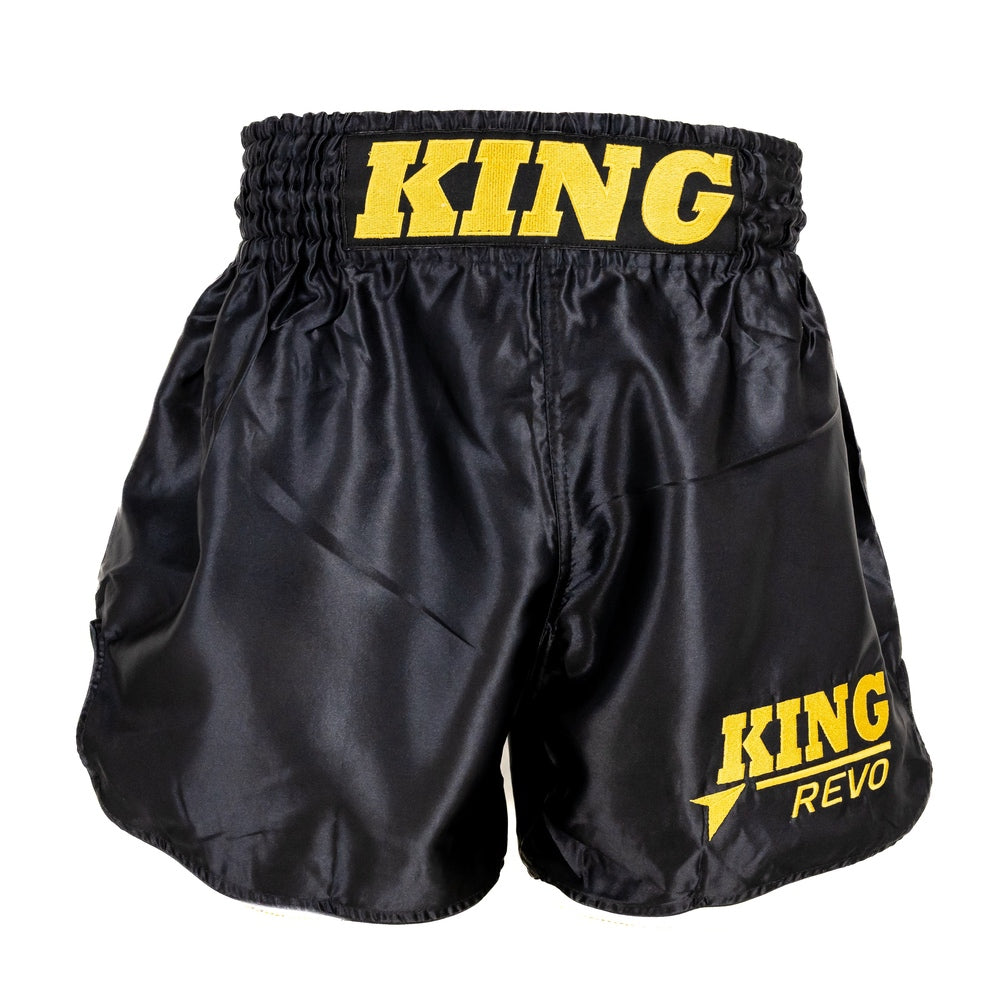 King Revo 2 Boxing Shorts – Black/Yellow, KPB-REVO-S-2