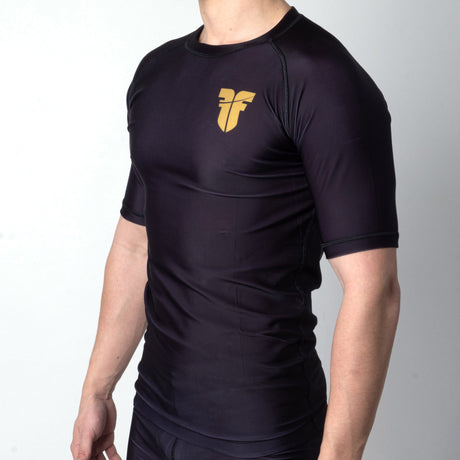 Maillot de Fighter à manches courtes - noir/or, RSG-PLN-SS-01