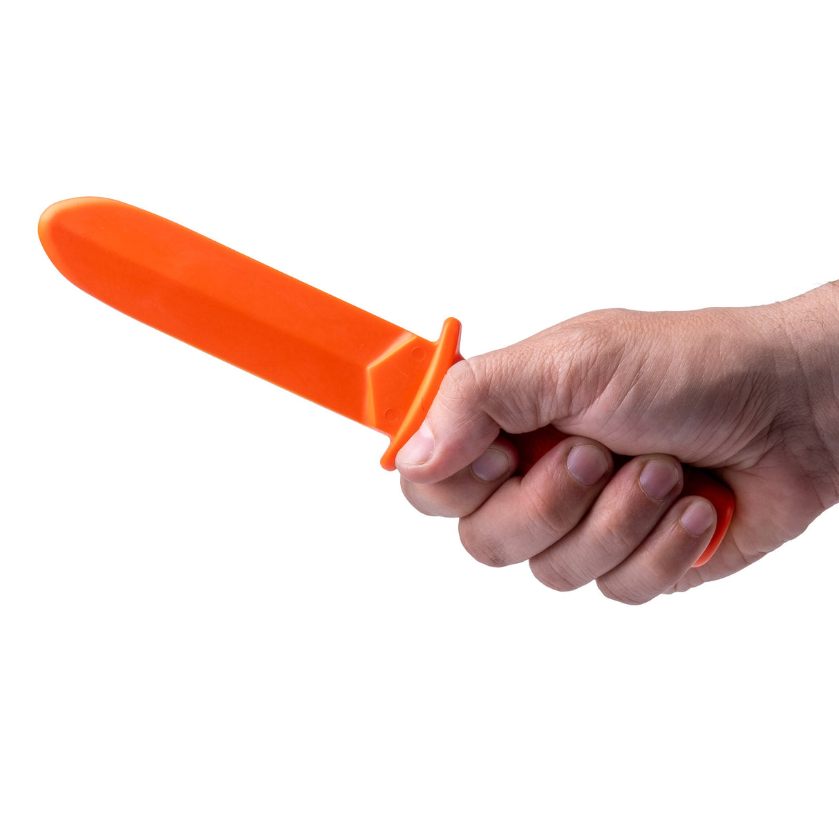 Kurzes Trainingsmesser aus Gummi, ESP, orange