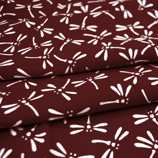 Tenugui Tombo, wine red - TN-14-BU