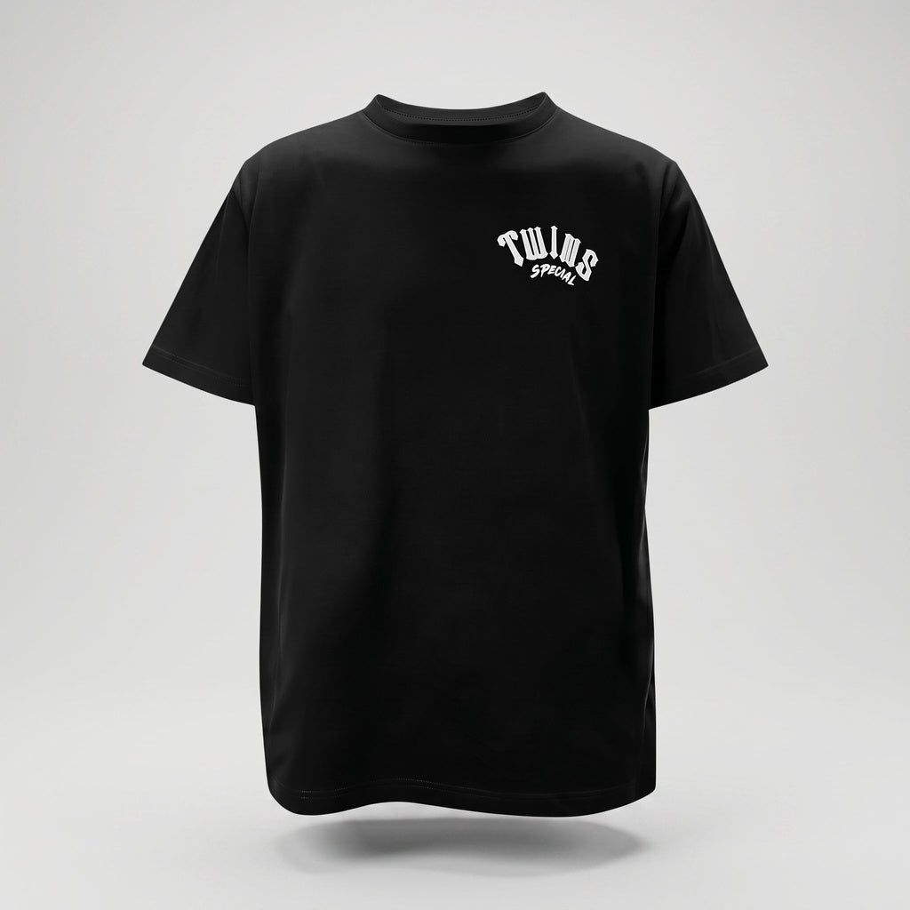 TWINS T-Shirt – schwarz, TEE-02