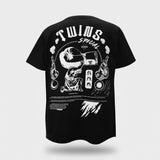 TWINS T-Shirt – schwarz, TEE-02