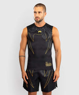 Venum Serpenti Men's Sleeveless Rashguard Tank Top – Black/Gold, VENUM-05748-109