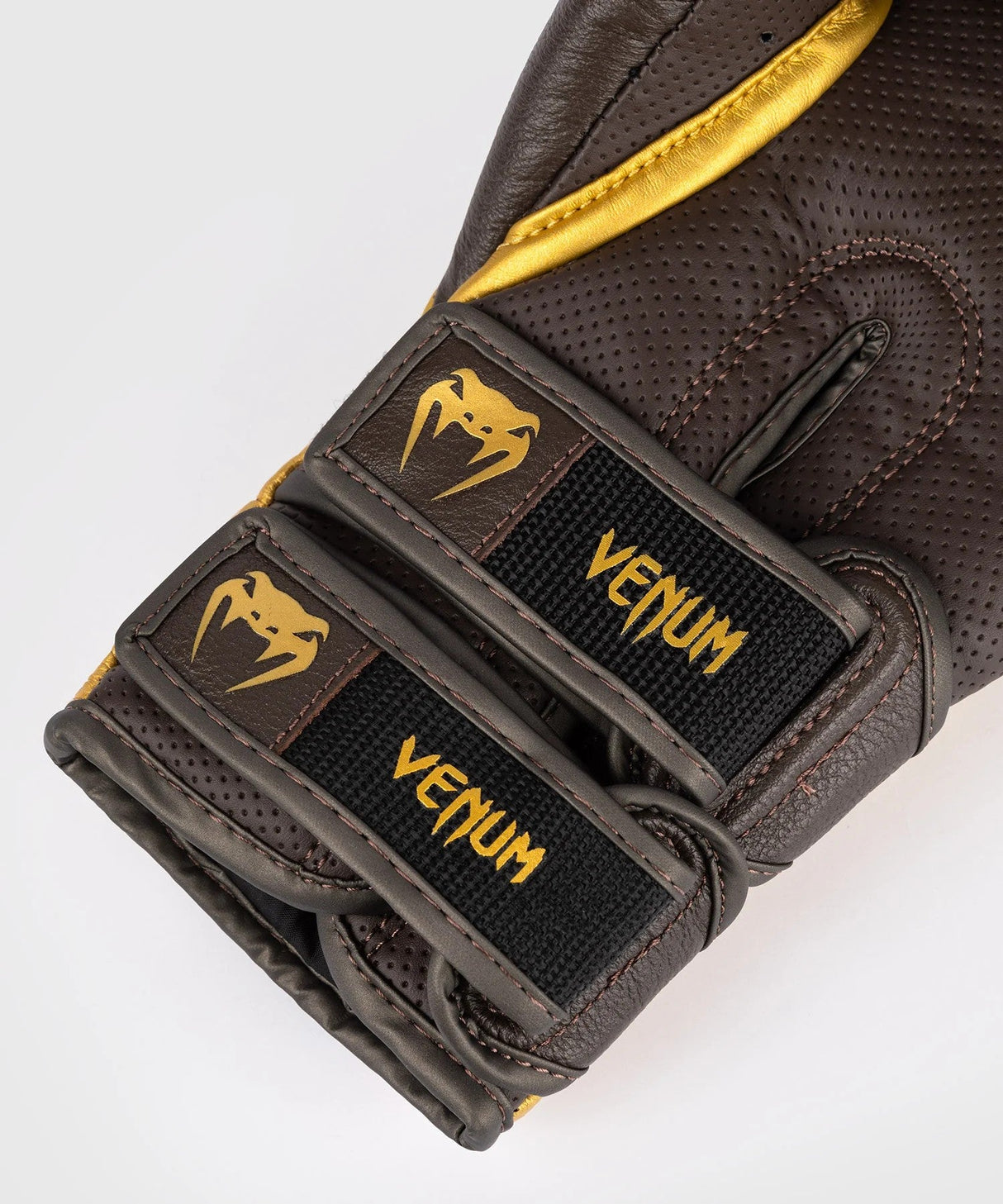 Guantes de boxeo de reverso de venos-marrón/oro, venum-05411-058