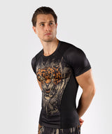 Venum Tiger Short Sleeve Rashguard - black, VENUM-05340-117