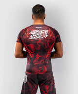 Venum 20th Anniversary Short Sleeve Rashguard - Black/Red, VENUM-06100-100