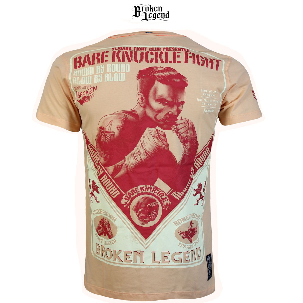 Yakuza Premium T-shirt Broken Legend - light orange, 015