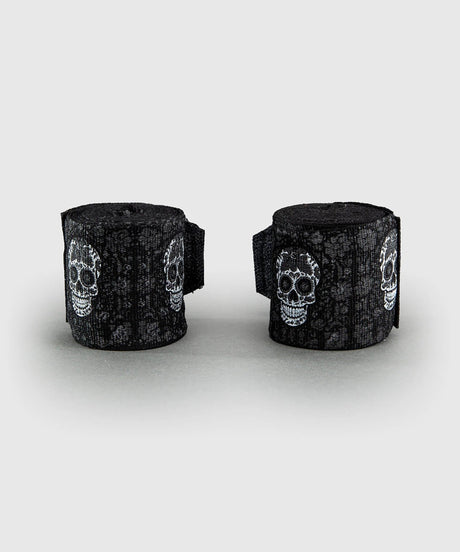 Venum Santa Muerte Hand Wraps – White/Black, VENUM-05957-108