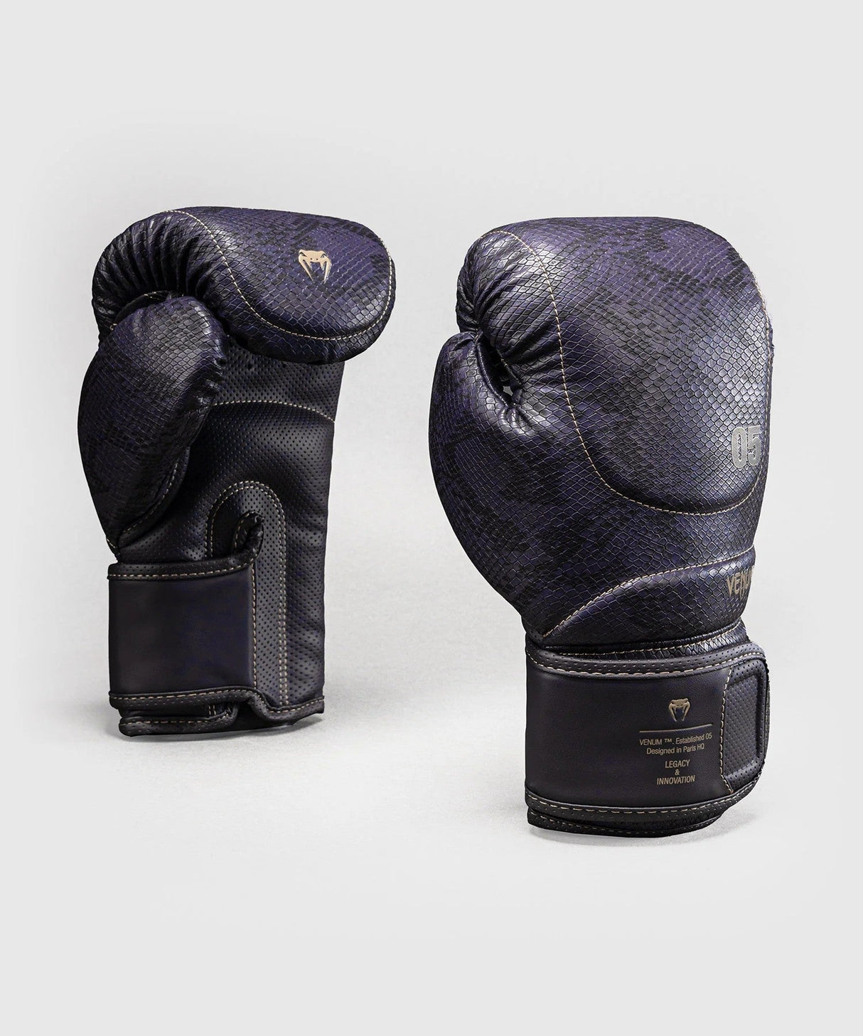 Guantes de boxeo Venum Impact Evo Scales – Morado oscuro, VENUM-05802-042