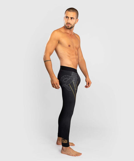 Venum Serpenti Men's Compression Leggings – Black/Gold, VENUM-05752-109