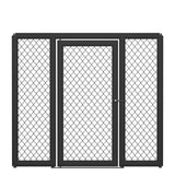 MMA Cage Panel with Door and Extra Left and Right Padding, CPD-LR