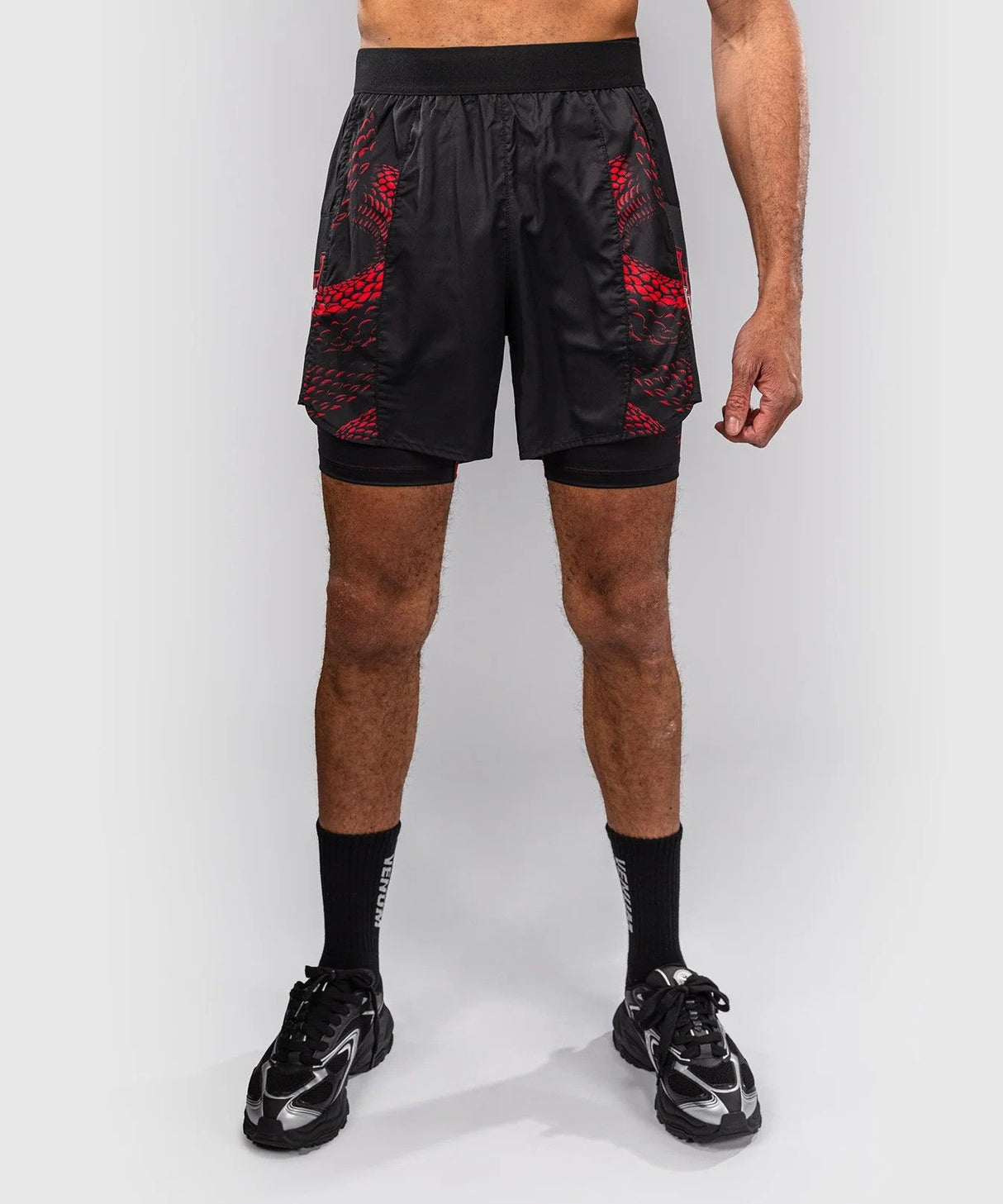 Venum Matupa Training Shorts – Black/Red, VENUM-06071-658