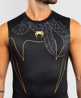 Venum Serpenti Men's Sleeveless Rashguard Tank Top – Black/Gold, VENUM-05748-109