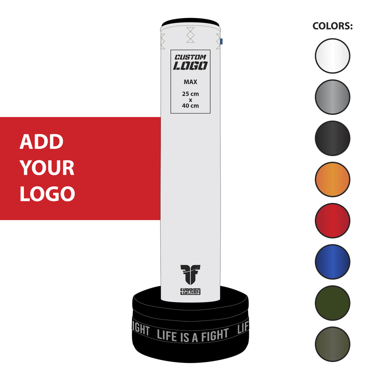 Fighter Free-Standing Boxing Bag 3in1 - Custom logo