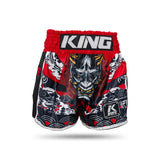 King Muay Thai Shorts Hanya - Negro/Rojo, KPB/Hanya Rd