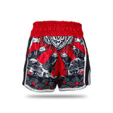 King Muay Thai Shorts Hanya - Negro/Rojo, KPB/Hanya Rd