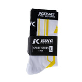 King Apex Socks for 2 – White/Gold